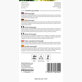 Dill Szmaragd - Smaragdgrüne Farbe, Frischer Geschmack