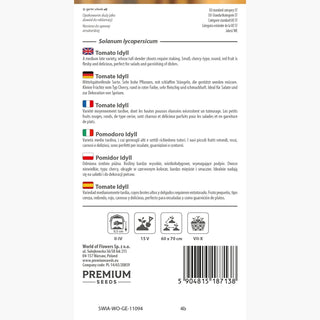 Tomate Idyll - Süße, saftige Früchte, reichliche Ernte