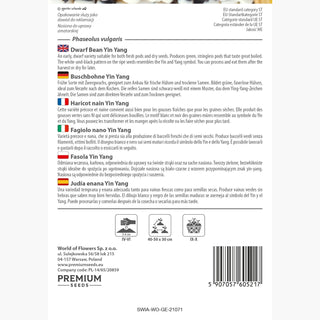 Buschbohne - Yin Yang - Frühe Ernte, Außergewöhnliche Optik