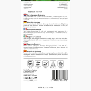 Paprika Granova - Einfache Kultivierung, hohe Resistenz, wunderbarer Geschmack