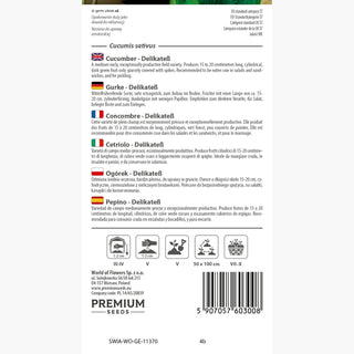 Gurke - Delikateß - Kleine Saftige Früchte, Früh Und Ertragreich