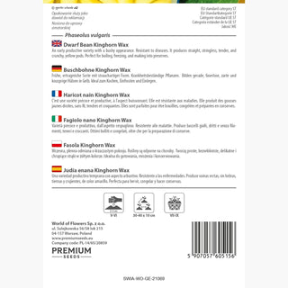 Buschbohne - Kinghorn Wax - Helle Zarte Knackige Hülsen