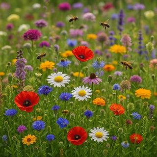 Mischung wildwachsender, bienenfreundlicher Pflanzen - Wilde Schönheit, rettet die Bienen - Großpackung - 100 g