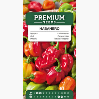 Chili Habanero Mischung - Die Königin der scharfen Aromen, ideal für Marinaden und Saucen - Capsicum chinense