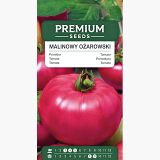 Tomate Raspberry Ożarowski - Außergewöhnlicher Geschmack, reichliche Ernte - Premium-Saatgut