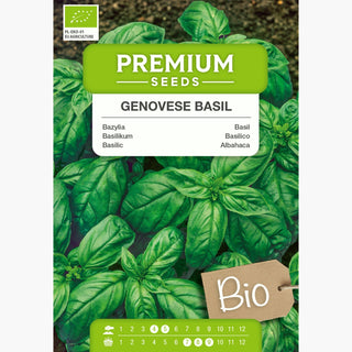 BIO Basilikum Genoveser - Unvergleichliches Aroma, Intensiver Geschmack - Ocimum basilicum