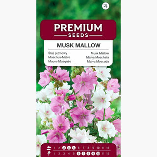 Moschus-Malve - Mischung - Pastellfarbene Blüten Den Ganzen Sommer - Malva moschata