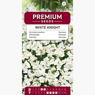 Elfenspiegel - White Knight - Reinweiße Blüten, Reichblühend - Nemesia strumosa
