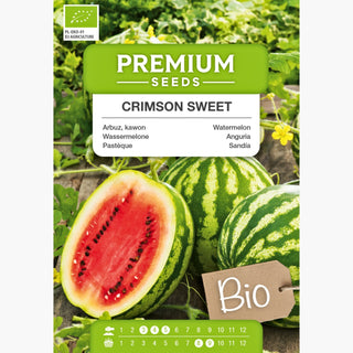 BIO Wassermelone Crimson Sweet - Bio Natürlich Süß, Aromatisches Fruchtfleisch