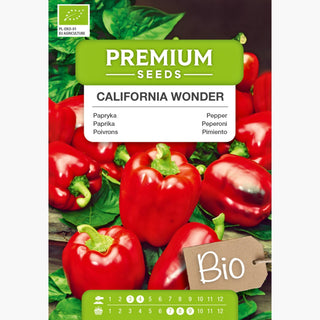 BIO Paprika - California Wonder - Süße Grillpaprika, Ideal Für Salate