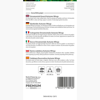 Zierkürbis Autumn Wings - Herbstliches Fest für die Augen, Vielfalt der Farben und Formen