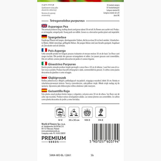 Spargelerbse - Für Garten Und Küche - Tetragonolobus purpureus