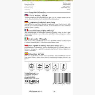Kamelien Balsaminen - Mischung - Einjährig, Perfekt Für Beete Und Kübel - Impatiens balsamina