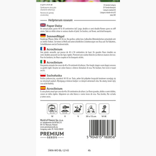 Sonnenflügel - Reichhaltige Blüte, dauerhafte Dekoration, frostbeständig - Helipterum roseum