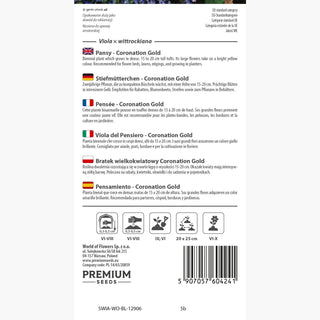 Stiefmütterchen - Coronation Gold - Goldener Glanz Für Jede Beetanlage - Viola ×wittrockiana