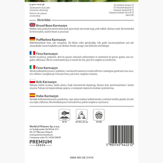 Puffbohne Karmazyn - Reichtum an Geschmack und Nährwerten