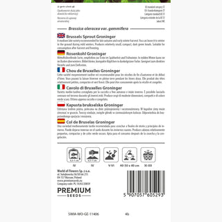 Rosenkohl - Groninger - Ideal Zum Kochen Und Einfrieren
