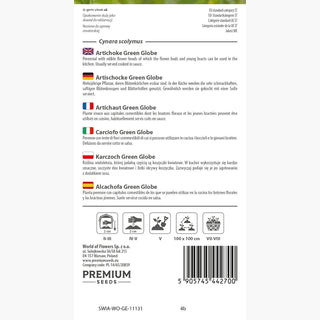 Artischocke Green Globe - Reichliche Ernte, leckeres, fleischiges Herz - Cynara scolymus
