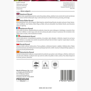 Rote Rübe Rywal - Ideal Für Konserven, Saftiges Fruchtfleisch