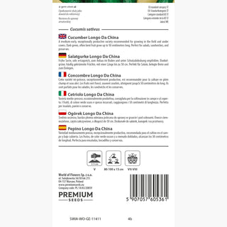 Salatgurke - Longo Da China - Mittelreife Salatsorte