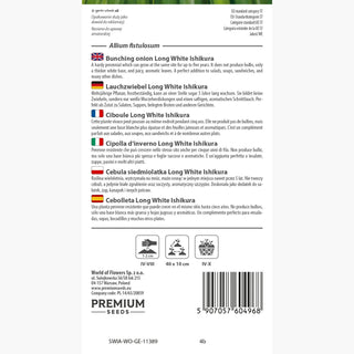 Lauchzwiebel - Long White Ishikura - Für Die Ernte Während Der Ganzen Saison