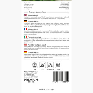 Tomate Aztek - Niedrig Wüchsig Kompakt Ideal Für Töpfe