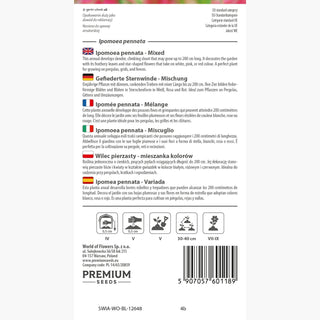Gefiederte Sternwinde - Mischung - Spektakuläre Kletterpflanze Bis 3 Meter - Ipomoea pennata