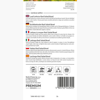 Eichblattsalat Red Salad Bowl - Dekorativ und lecker, super ertragreich und einfach anzubauen