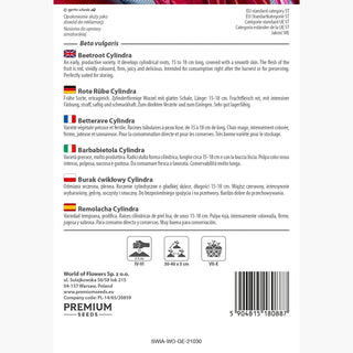 Rote Rübe Cylindra - Ertragreich, außergewöhnlich süß und saftig