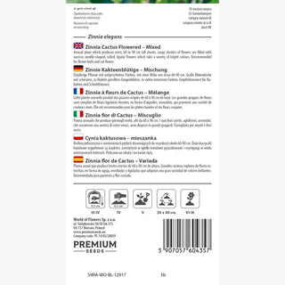 Zinnie Kakteenblütige - Mischung - Farbenpracht Im Sommergarten - Zinnia elegans