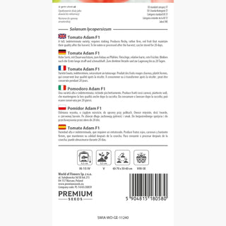 Tomate Adam F1 - Extra ertragreich, platzfest