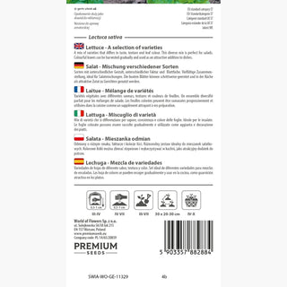 Salat - Mischung verschiedener Sorten - Vielfältige Geschmäcker und Farben für Salate