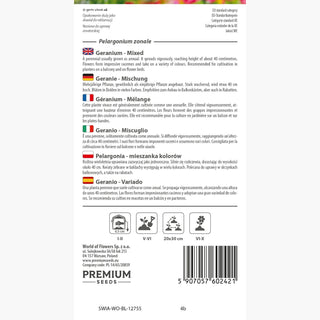 Geranie - Mischung - Vielfältige Farbpalette, Üppige Blüte - Pelargonium zonale