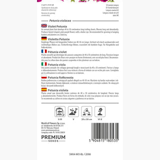 Violette Petunie - Lange und reiche Blüte, pflegeleicht - Petunia violacea