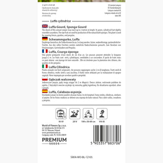 Schwammgurke Luffa - Dekorative Kletterpflanze mit einzigartigen Früchten - Luffa cylindrica