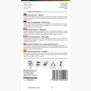 Buntschopfsalbei - Farbenfrohe Duftende Rabatenzierde - Salvia horminum