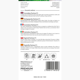 Einlegegurke Partner F1 - Außergewöhnliche Ertragskraft, intensiver Geschmack, einfache Kultivierung