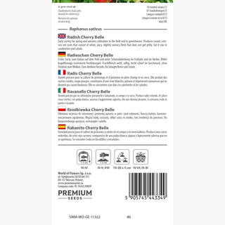 Radieschen Cherry Belle - Intensiv rot, ertragreich, ideal für Frühlingssalate
