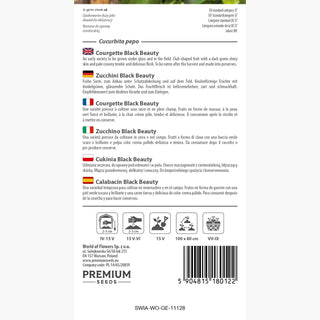 Zucchini Black Beauty - Saftige Geschmacksexplosion, zum Braten, Schmoren und Grillen