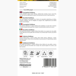 Zucchini Goldena - Saftige Früchte, reich an Vitaminen, perfekt für Aufläufe