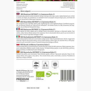 BIO Rote Rübe Detroit 2 - Beliebte Bewährte Bio Sorte