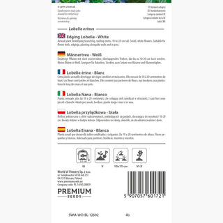 Männertreu - Weiß - Zuverlässige Balkonverschönerung - Lobelia erinus