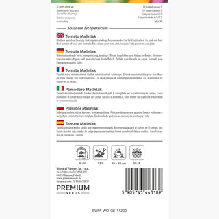 Tomate Maliniak - Saftige Früchte, einfach anzubauen, ideal roh und für die Verarbeitung