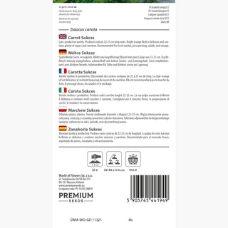 Möhre Sukces - Süß und knackig, reich an Beta-Carotin.