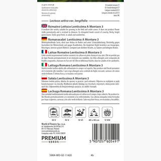 Romanasalat - Lentissima A Montare 3 - Lange Schlanke Knackige Köpfe