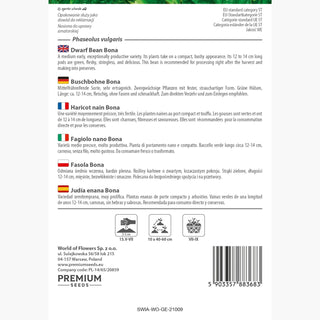 Buschbohne Bona - Hohe Erträge, einfache Kultivierung, reich an Nährstoffen