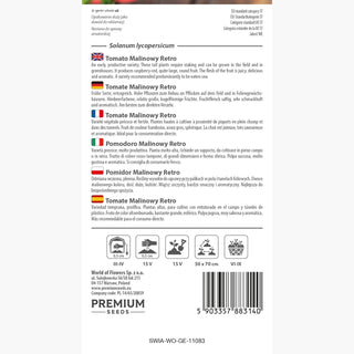 Tomate Raspberry Vintage - Himbeere, süß, widerstandsfähig gegen Rissbildung - Premium Seeds