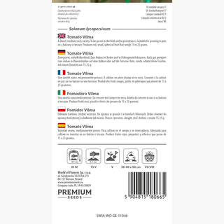 Tomate Vilma - Ideal für Balkone, besonders ertragreich