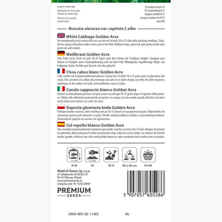 Weißkraut - Golden Acre - Ernte Nach 60 Bis 70 Tagen