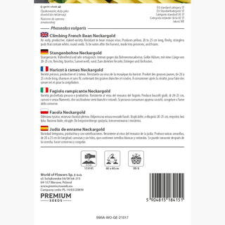 Stangenbohne - Neckargold - Spargelartig, gelbe Hülsen, ertragreich